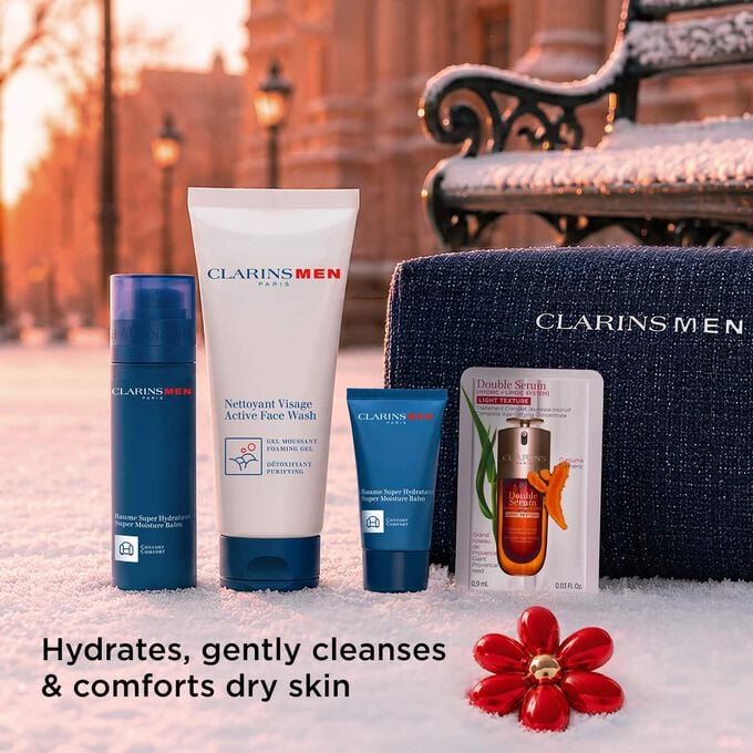 Conjunto de Cuidados Faciais Hidratantes para Todos os Tipos de Pele - Clarins Men