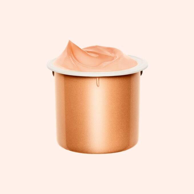 Imagem do creme Extra-Firming Energy da Clarins, real&ccedil;ando a op&ccedil;&atilde;o de recarga para uma embalagem ecol&oacute;gica.