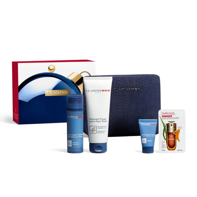 Conjunto de Cuidados Faciais Hidratantes para Todos os Tipos de Pele - Clarins Men