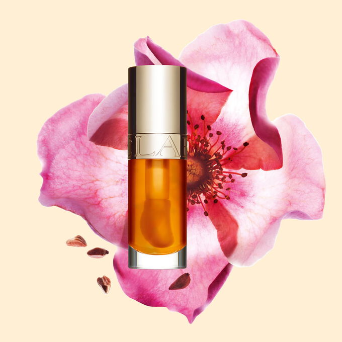 Clarins Lip Comfort Oil combina um cuidado intenso dos l&aacute;bios com um acabamento brilhante para real&ccedil;ar o seu sorriso, como um &oacute;leo rico para os l&aacute;bios com cor.