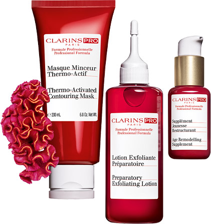 Produtos da gama Clarins Pro