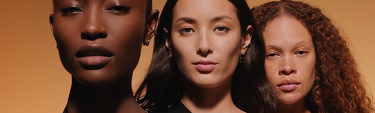 Três modelos para ilustrar os resultados do Double Serum na aparência jovem da pele