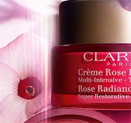 Embalagem Crème Rose com flor de hibisco