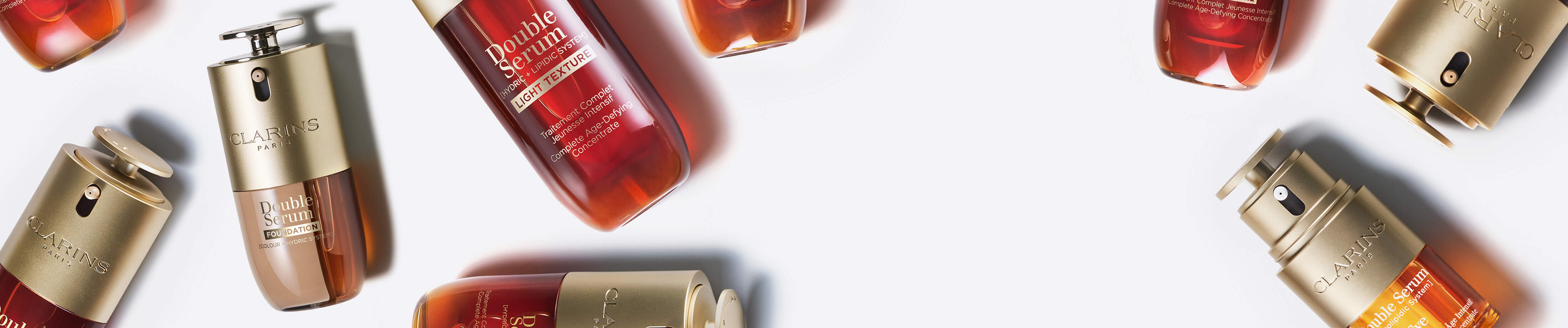 Produtos da coleção Double Serum