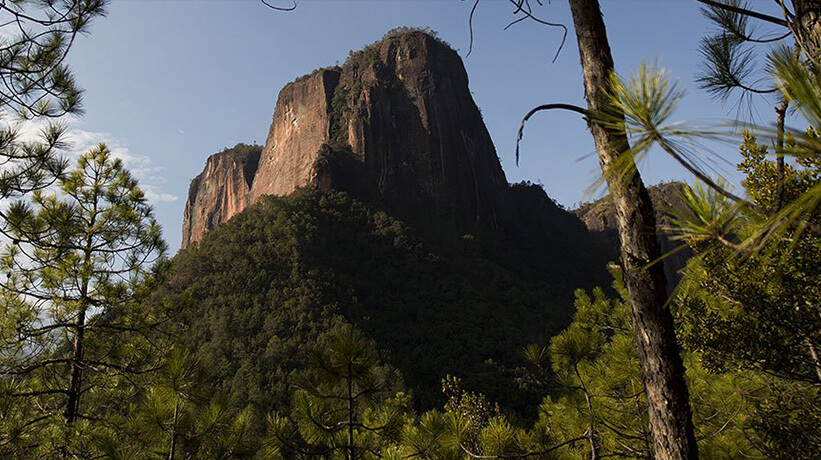 Paisagem de uma montanha